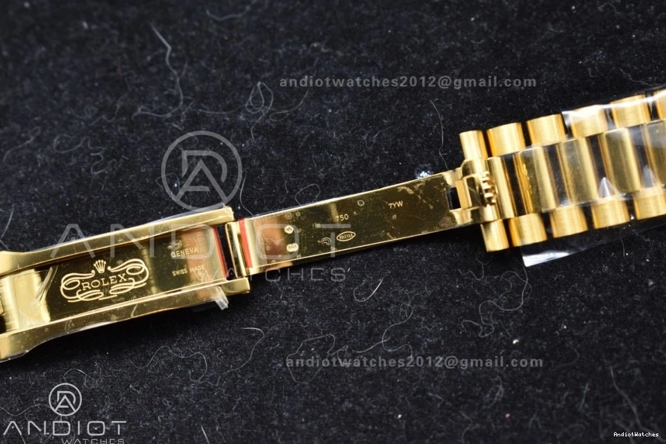 YG Bracelet 658 1:1 40 Weight) Edition Gold Dial Day VR3255 Date Best ARF (Gain Stretchable President 228238 On Roman 0523